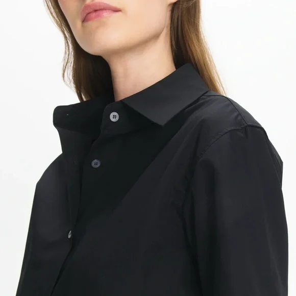 Renggli Short Sleeve Poplin Shirt In Ink Size Extra Small - Picture 4 of 11